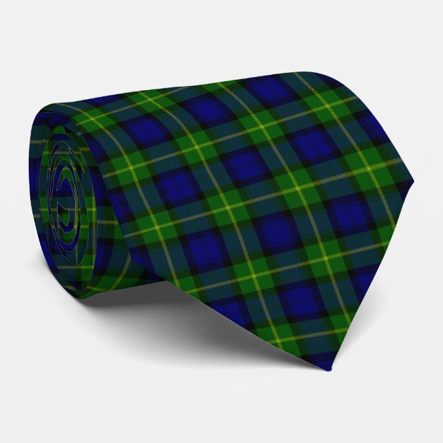 Gordon tartan blue kariert krawatte (Gerollt)