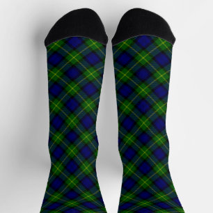 Gordon tartan blue kariert socken