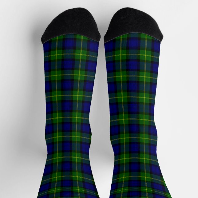 Gordon tartan blue kariert socken (Oben)