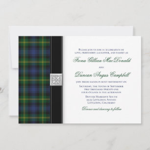 Gordon Tartan Faire-part de mariage an