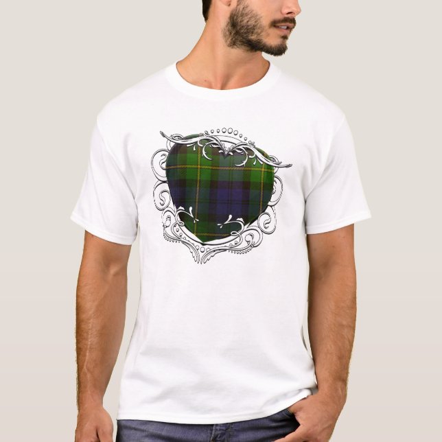 Gordon Tartan Heart T-Shirt (Vorderseite)