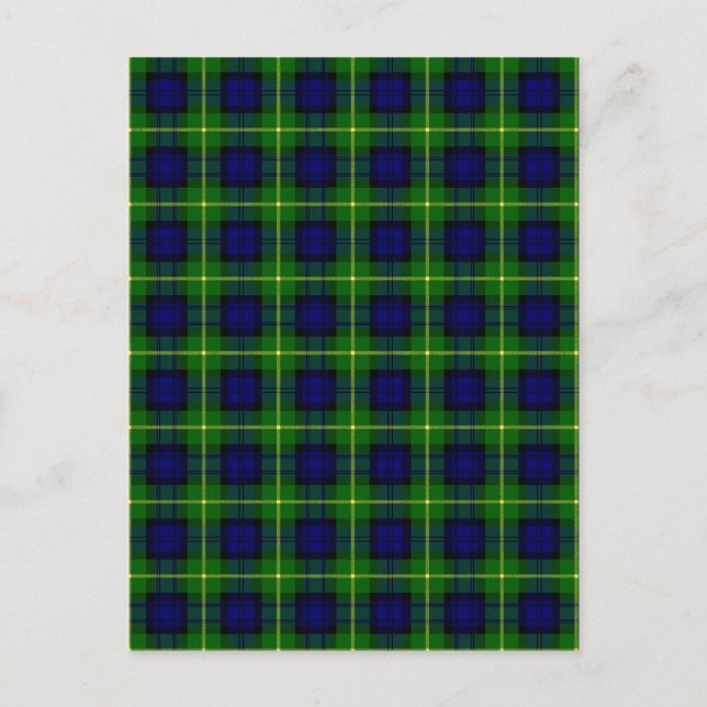 Gordon-Tartan Postkarte (Vorderseite)