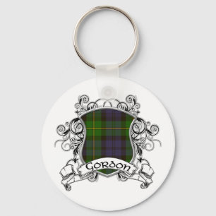 Gordon-Tartan-Schild Schlüsselanhänger