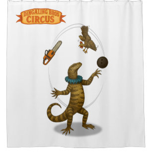 Gordy, Goanna-Jongleur Duschvorhang