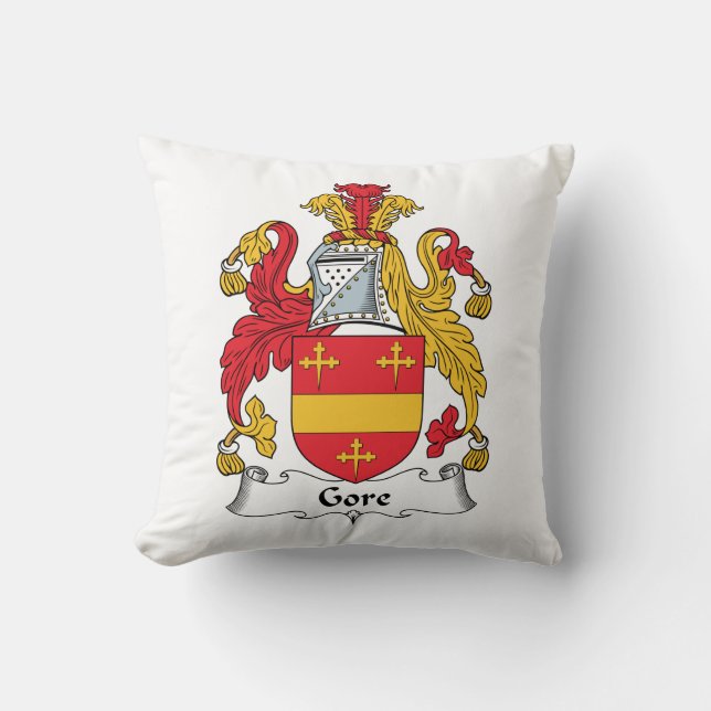 Gore-Familienwappen Kissen (Vorderseite)