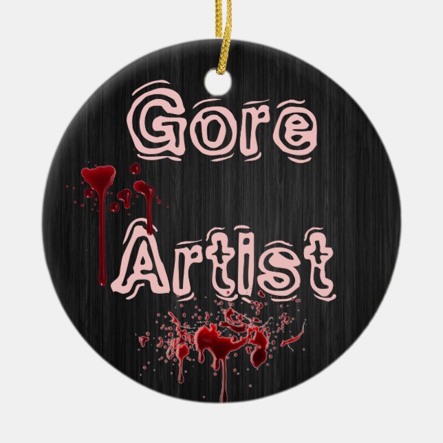Gore-Make-upverzierung Keramik Ornament (Vorne)