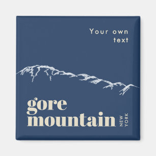 Gore Mountain New York hingekritzelte Landschaft Magnet