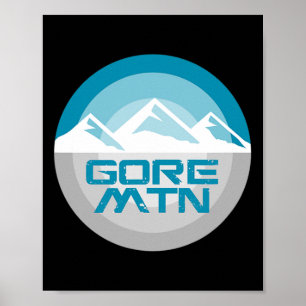 Gore Mountain Ny Grafik Vintag Snowboard Ski T Poster