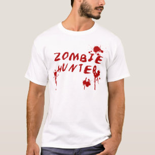Gorey Zombie Hunter Tshirt - Walking Dead Horror