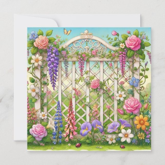 Gorg Garden Gate 1 Einladung (Vorderseite)