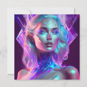 Gorgeous Ai Art Hübsch Icy Glass wie Woman