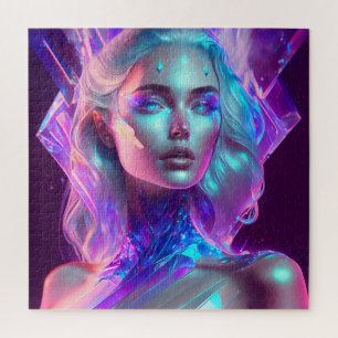 Gorgeous Ai Art Hübsch Icy Glass wie Woman