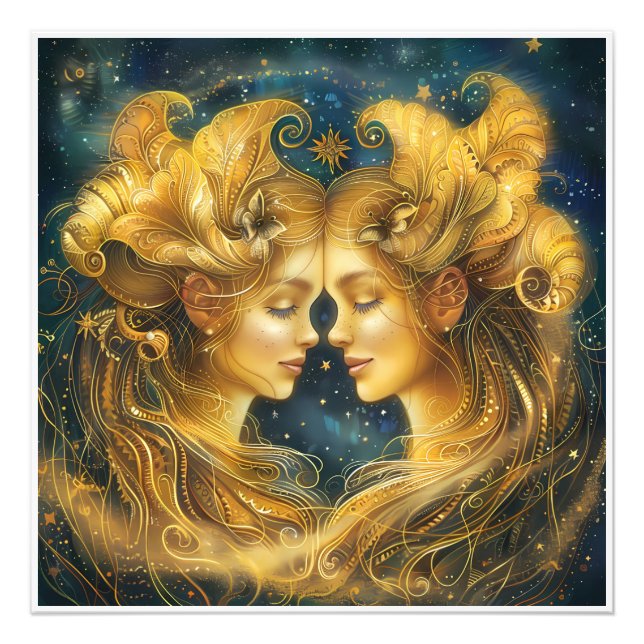 Gorgeous Astrologie Zodiac Geburtszeichen Fotodruck (Vorne)