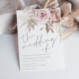 Gorgeous Blush Floral The Wedding of Einladung