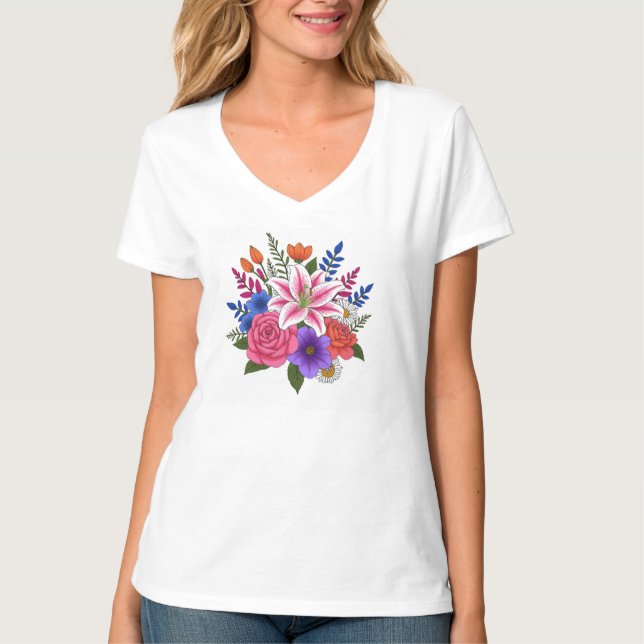 Gorgeous Bouquet T-Shirt (Vorderseite)