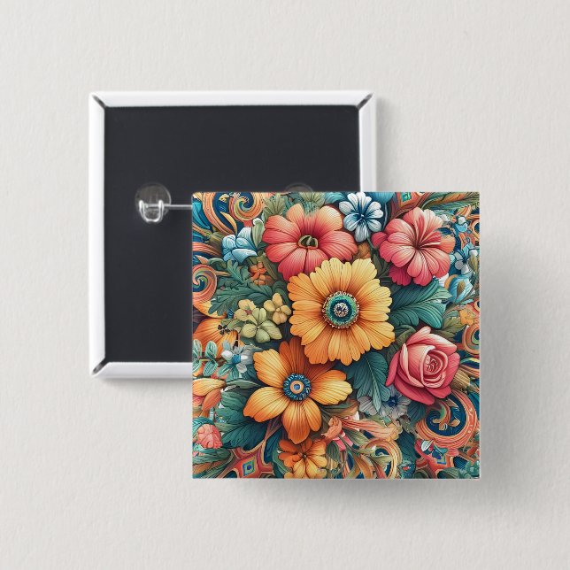 Gorgeous Bouquet von Blume Button (Vorne & Hinten)