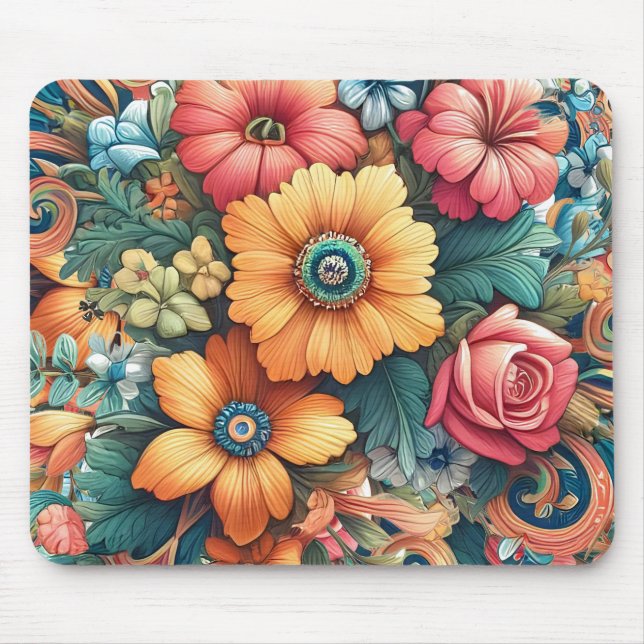 Gorgeous Bouquet von Blume Mousepad (Vorne)