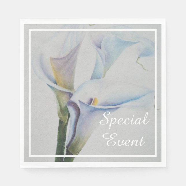 Gorgeous Calla Lilies Party Serviette (Vorderseite)