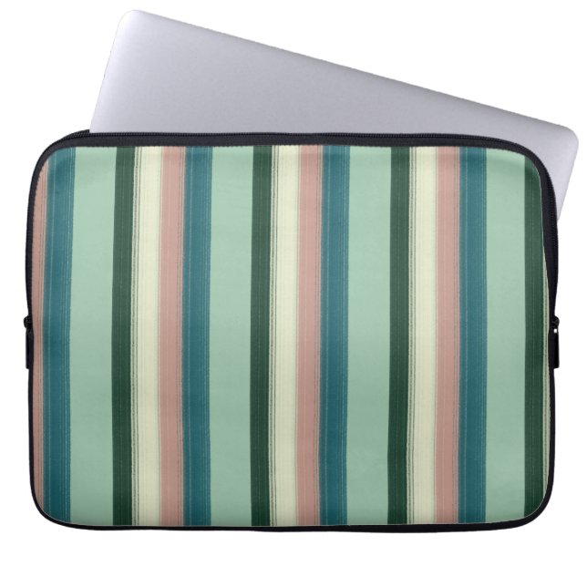 Gorgeous Chic Striped Laptopschutzhülle (Vorderseite)