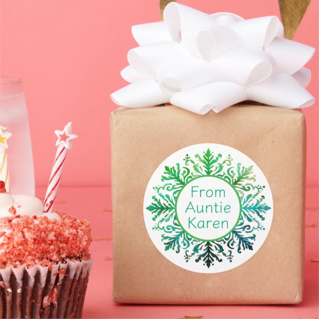 Gorgeous Christmas stickers personalized (Party)