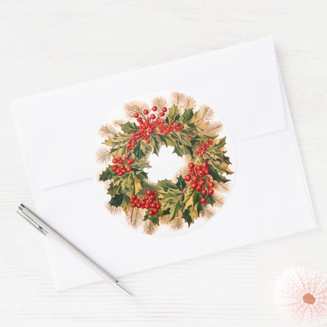 Gorgeous Christmas stickers wreath (Umschlag)