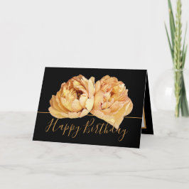 Gorgeous Cream Peony Chic Floral Bouquet Geburtsta Karte