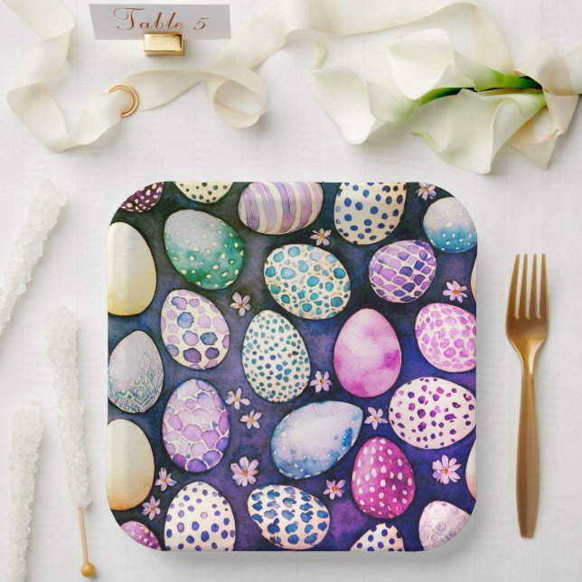 Gorgeous Easter paper plates Pappteller (Hochzeit)