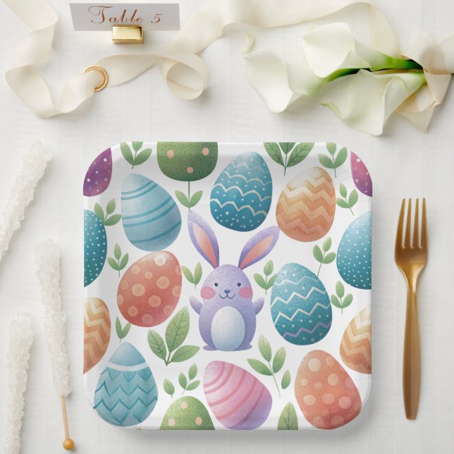 Gorgeous Easter paper plates Pappteller (Hochzeit)