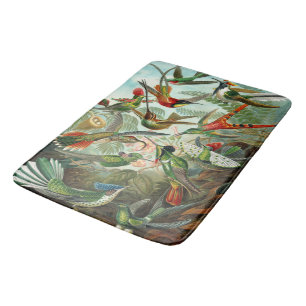 Gorgeous Ernst Haeckel Hummingbirds Badematte
