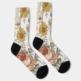 Gorgeous flowers socken