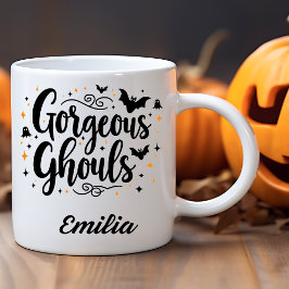 Gorgeous Ghouls Name Halloween Tasse für Freunde