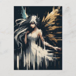 Gorgeous Glitch Fairy Postkarte