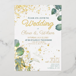 GORGEOUS GOLD WEDING FOLIENEINLADUNG