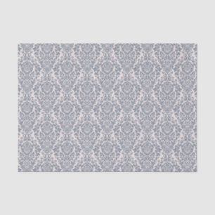 Gorgeous Gray Damask Pattern Seidenpapier