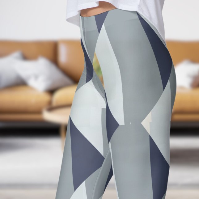 Gorgeous Gray Fade Abstrakt Leggings (Gorgeous Gray Fade Abstract Leggings)