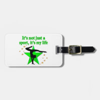 GORGEOUS GREEN GYMNASTICS DESIGN