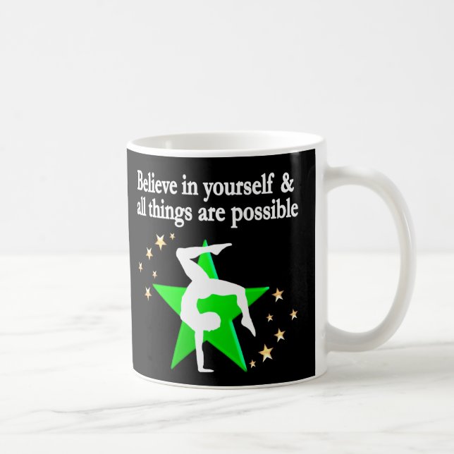 GORGEOUS GREEN GYMNASTICS DESIGN KAFFEETASSE (Rechts)