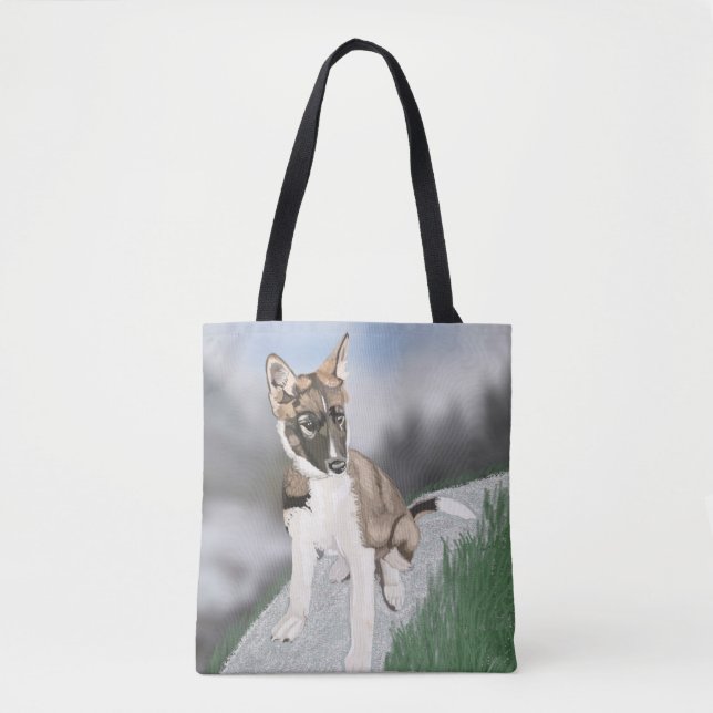 Gorgeous Husky Welppy Tasche (Vorderseite)