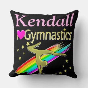 GORGEOUS I LIEBE GYMNASTICS PERSONALISIERT PILLOS KISSEN