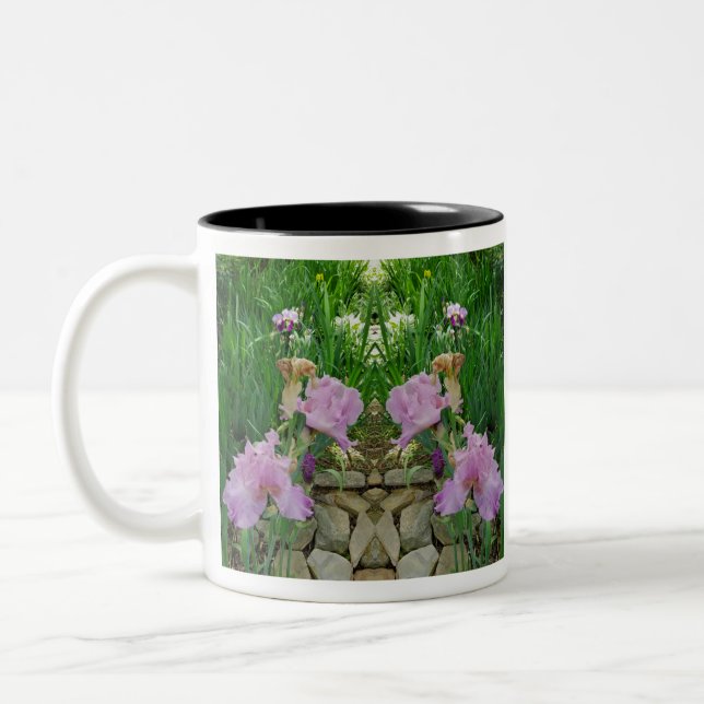 Gorgeous Iris Fantasy Pathway Zweifarbige Tasse (Links)