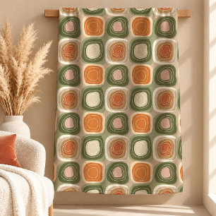 Gorgeous Kupfer-Terrakotta-Sage-Boho-Decke Fleecedecke