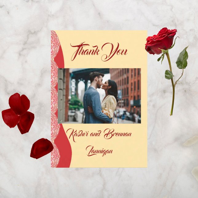 Gorgeous Mehndi Wedding Vielen Dank Karten (Von Creator hochgeladen)