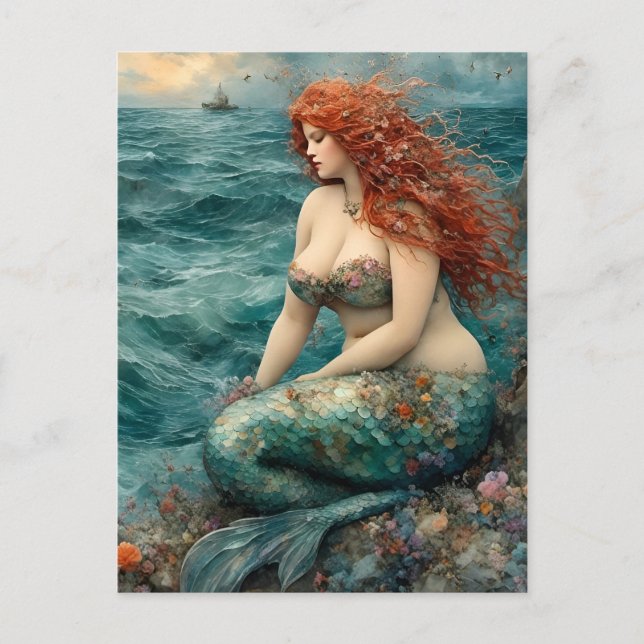 Gorgeous Mermaid Postkarte (Vorderseite)