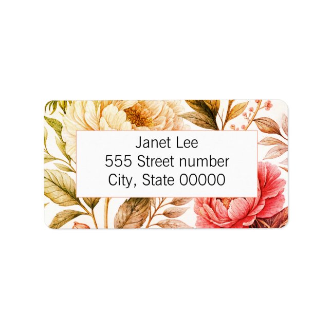 Gorgeous one of a-kind address labels adressaufkleber (Vorne)