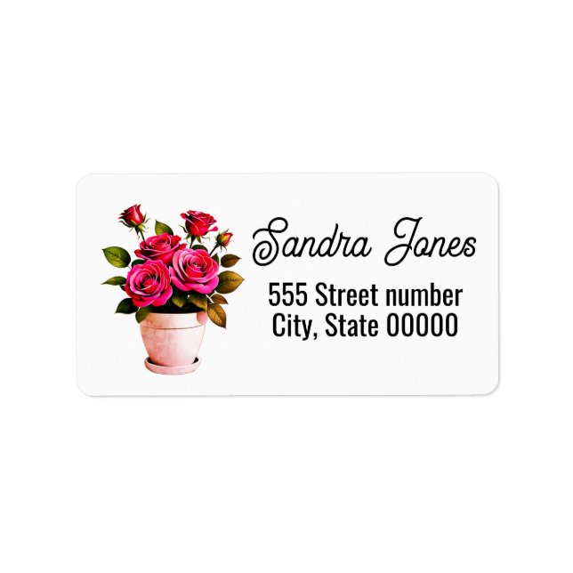 Gorgeous one of a-kind address labels adressaufkleber (Vorne)