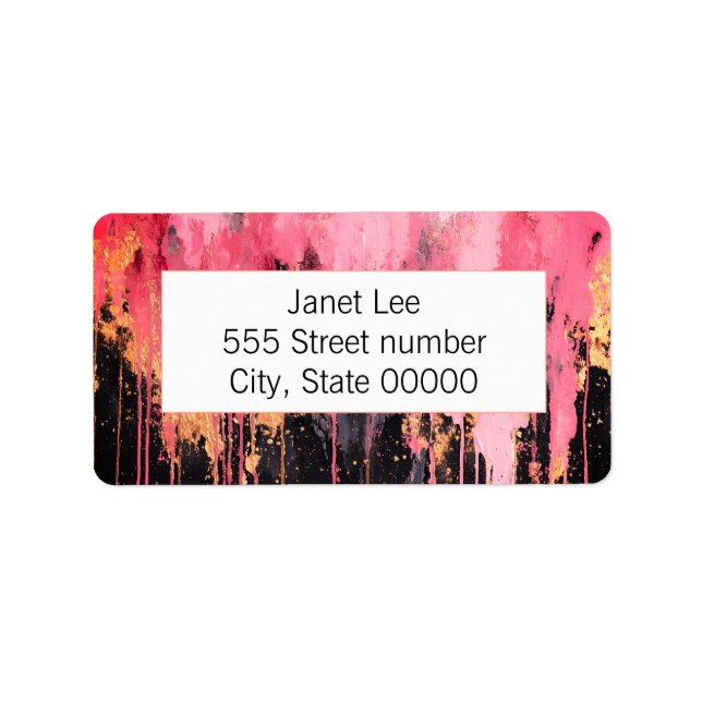 Gorgeous one of a-kind address labels adressaufkleber (Vorne)