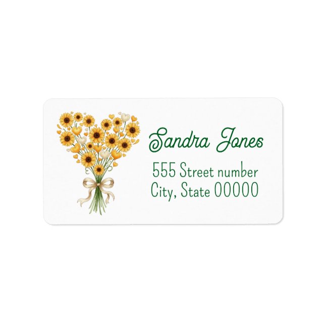 Gorgeous one of a-kind address labels adressaufkleber (Vorne)