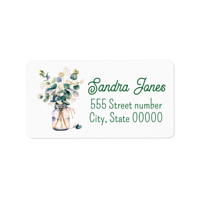 Gorgeous one of a-kind address labels adressaufkleber (Vorne)