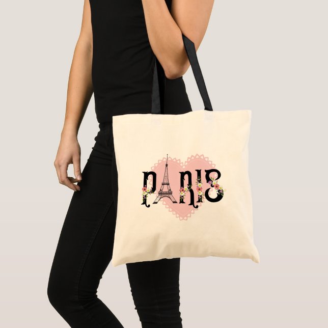 Gorgeous Paris Heart Tragetasche (Vorderseite (Produkt))