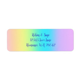 Gorgeous Pastel Rainbow Gradient Wedding